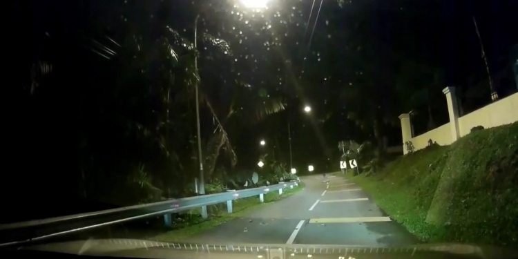 Malaysian Driver Catches Ghost In Road On Dashcam