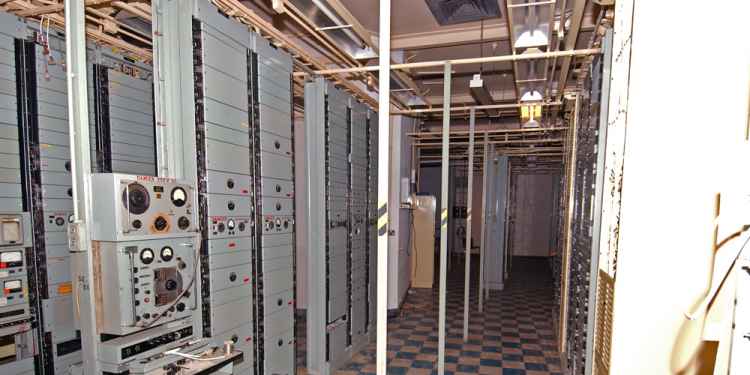 Another part of the underground telephone exchange which was maintained by British Telecom until the mid-80s.