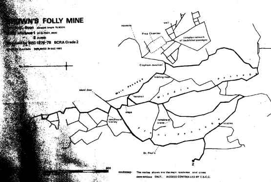 Browns Folly Mine Map