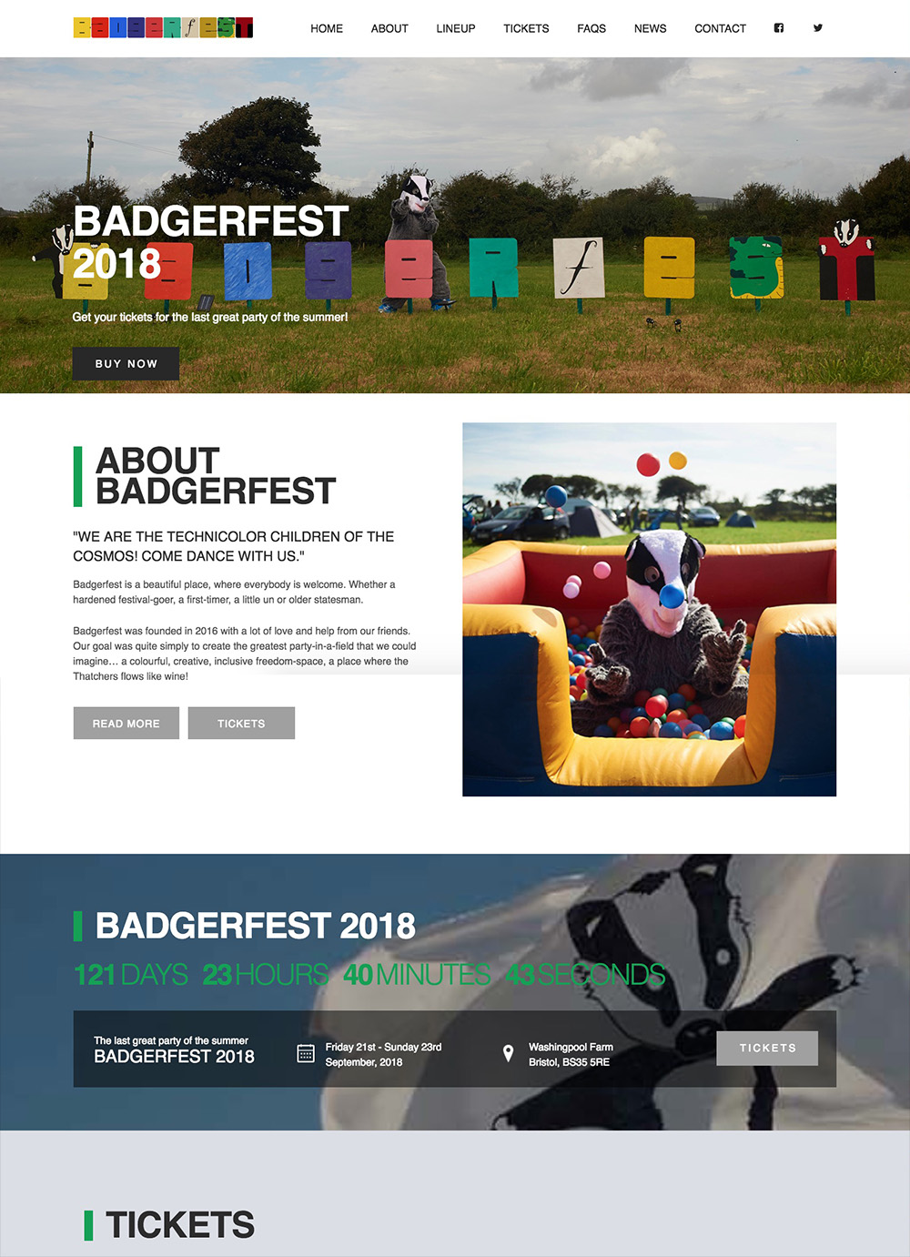 Badgerfest Festival Website