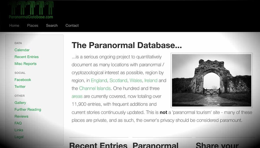 paranormaldatabase.com