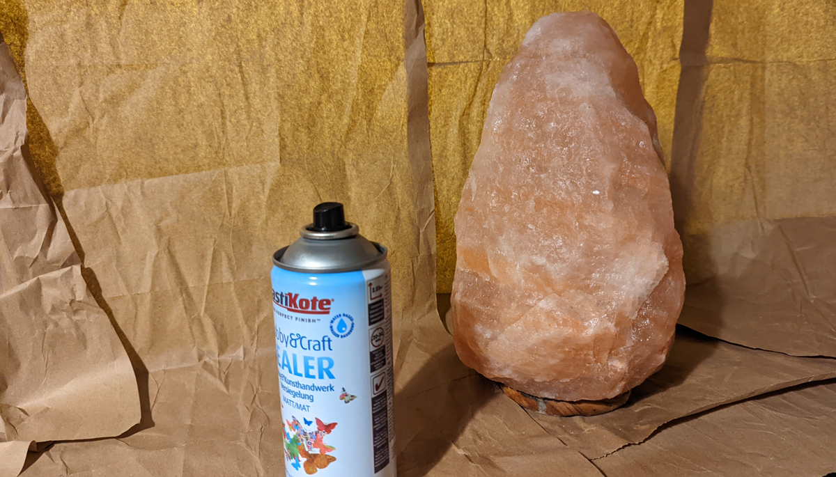 Sealing A Salt Lamp With Lacquer