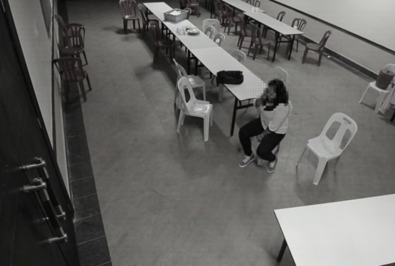CCTV Of Ghost Throwing Woman