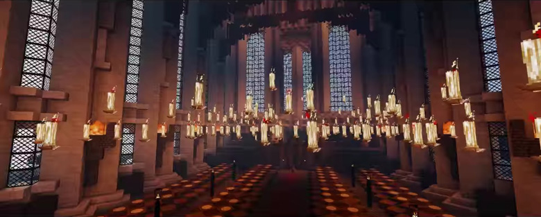Hogwarts Great Hall in Minecraft