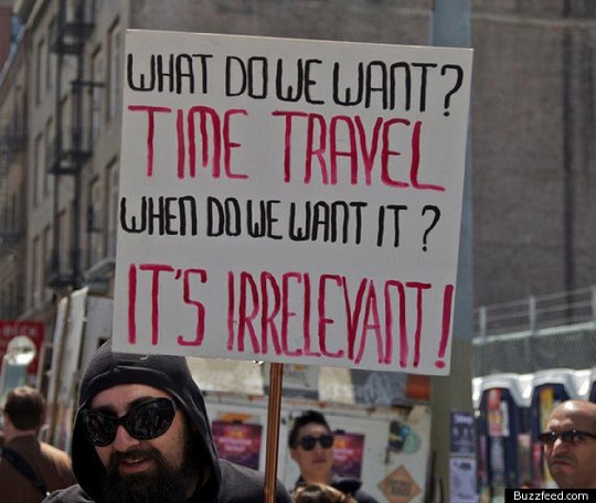 What Do We Want? Time Travel