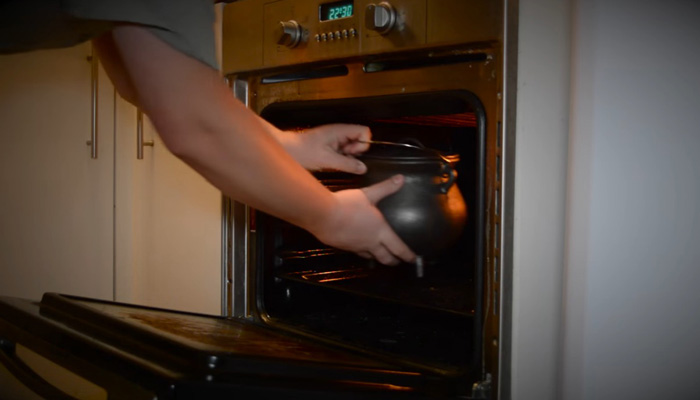 Cauldron In Oven