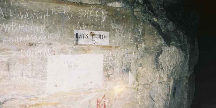 Old wartime graffiti and wartime signage.