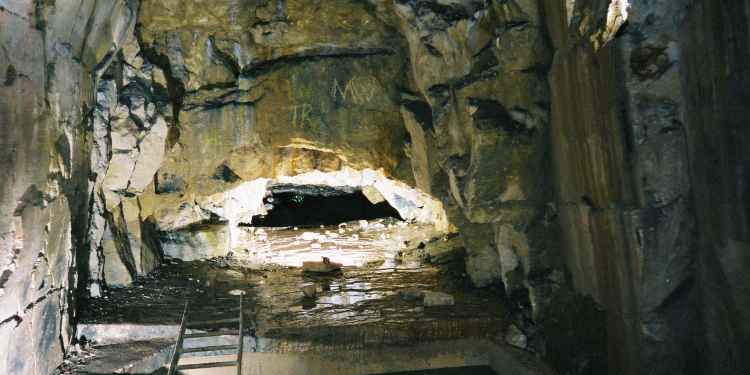 The well in Browns Folly Mine.