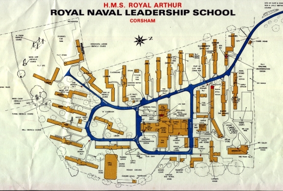 HMS Royal Arthur Map