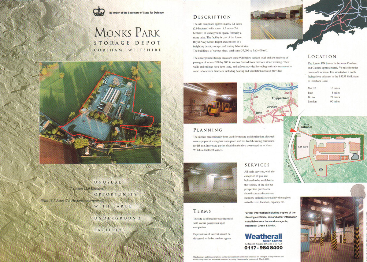 Monks Park Storage Depot Brochure