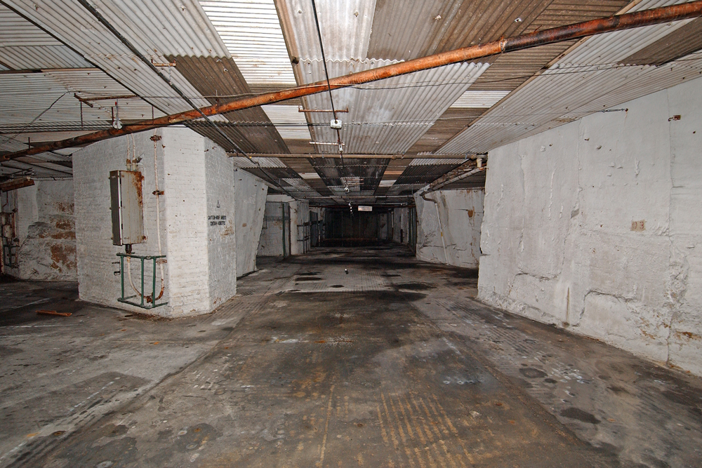 Part of the underground factory in Spring Quarry.