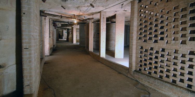 Part of the underground factory in Spring Quarry.