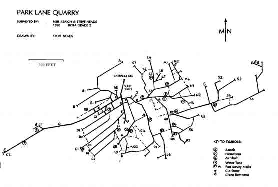 Park Lane Quarry Map