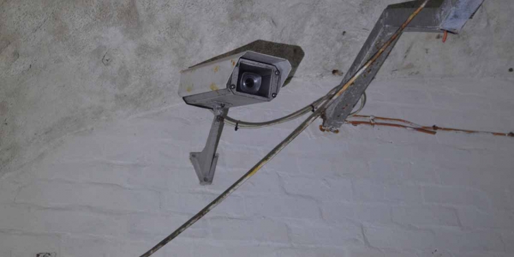 Underground security camera.