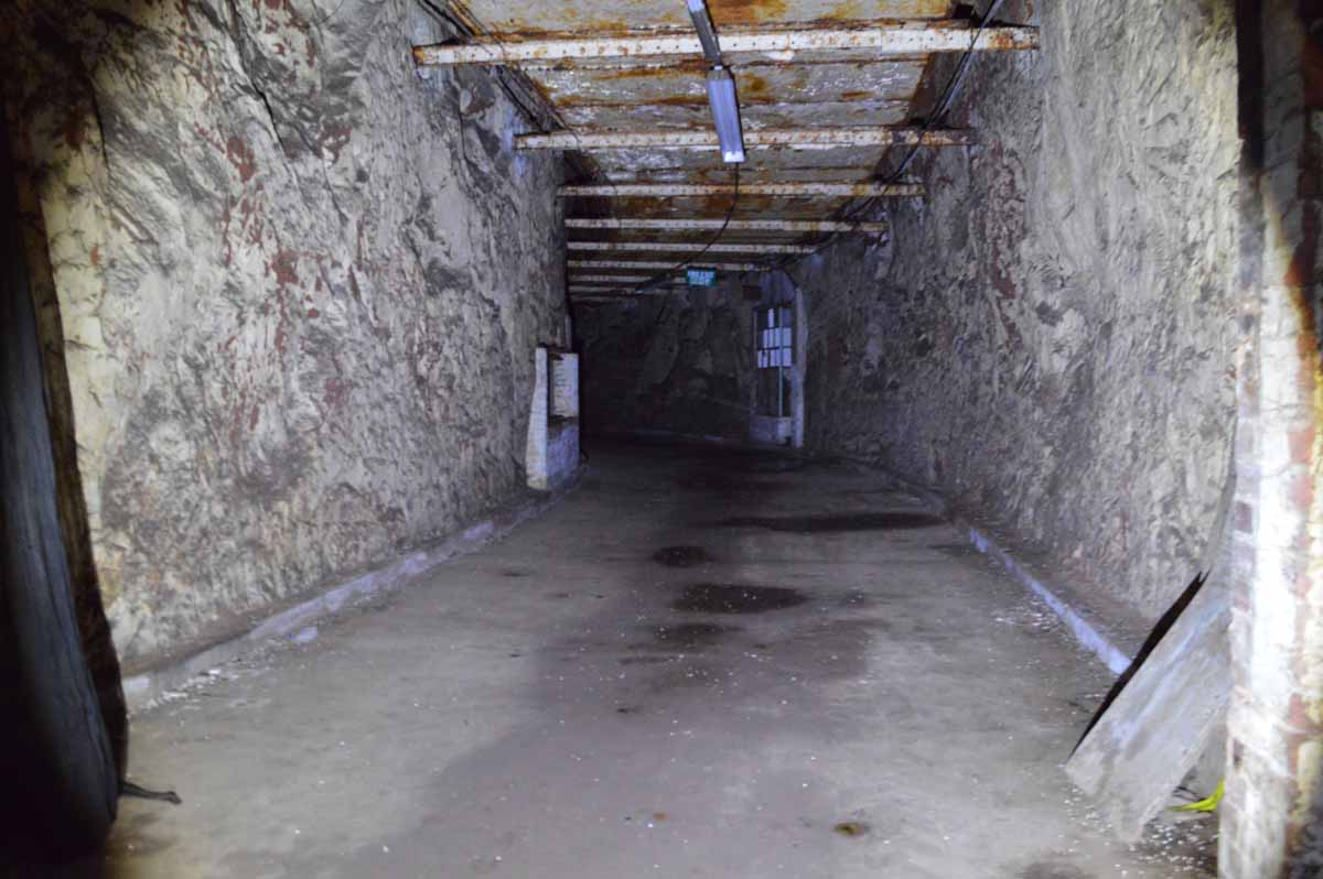 One of the main passageways through Drakelow Tunnels.