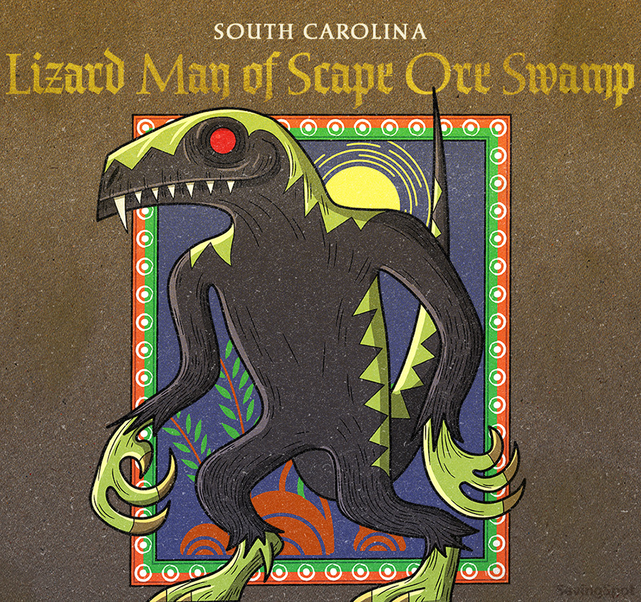 South Carolina: Lizard Man of Scape Ore Swamp