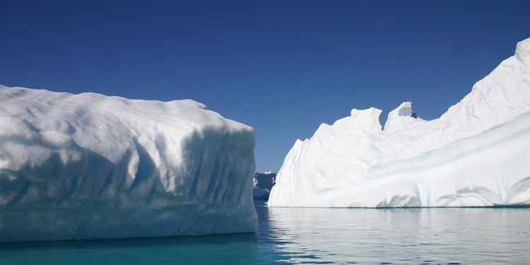 Antartica Ice Wall Flat Eart