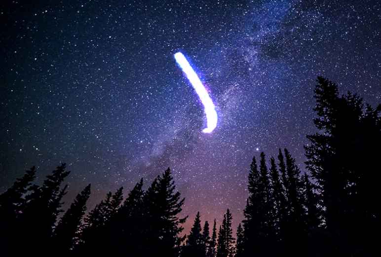 UFO mystery as snake-like lights filmed slithering over California desert