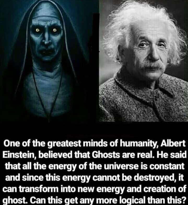 Einstein Says Ghosts Exist