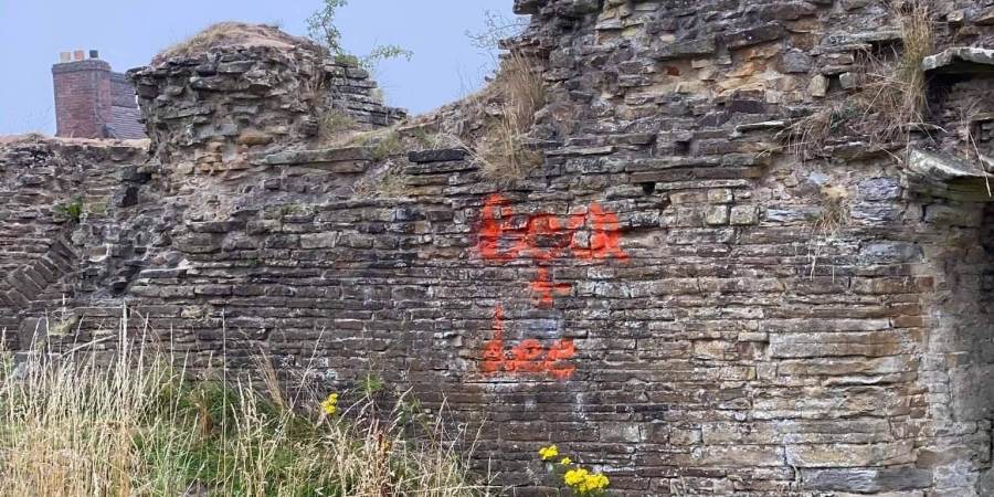 Codnor Castle Graffiti