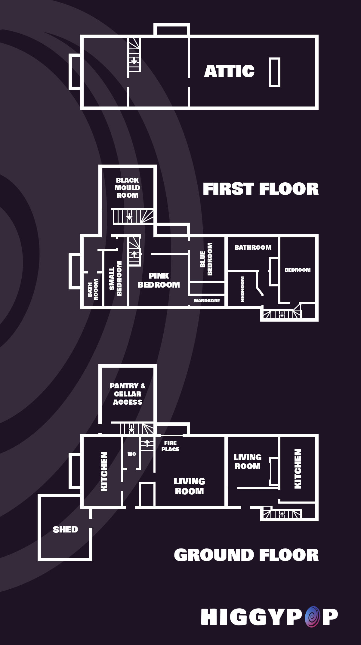 Codnor Castle Farmhouse Floor Plan Layout Map