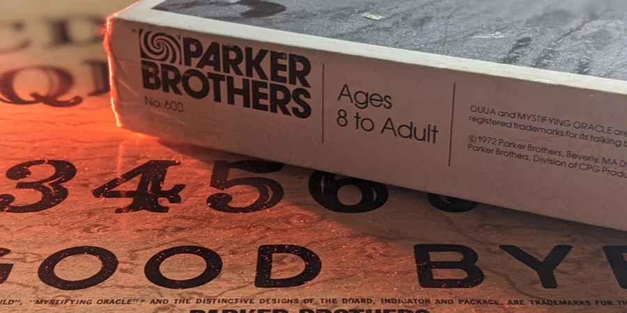 Ouija Board Glows in The Dark Parker Brothers 1998 Mystifying Game Age 8 for sale online 