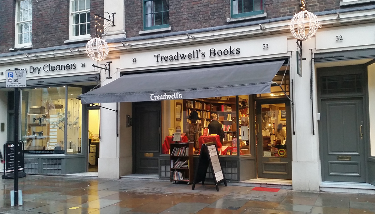 Treadwell’s Bookshop, London