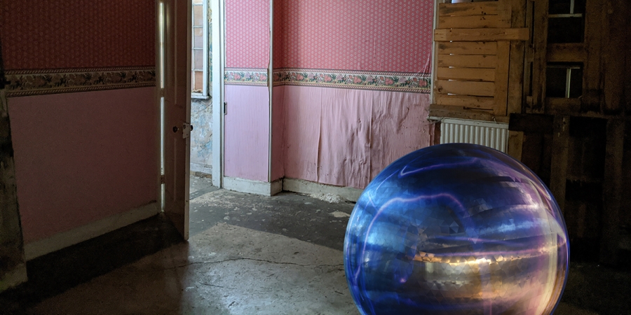 Alien Sphere In Haunted House