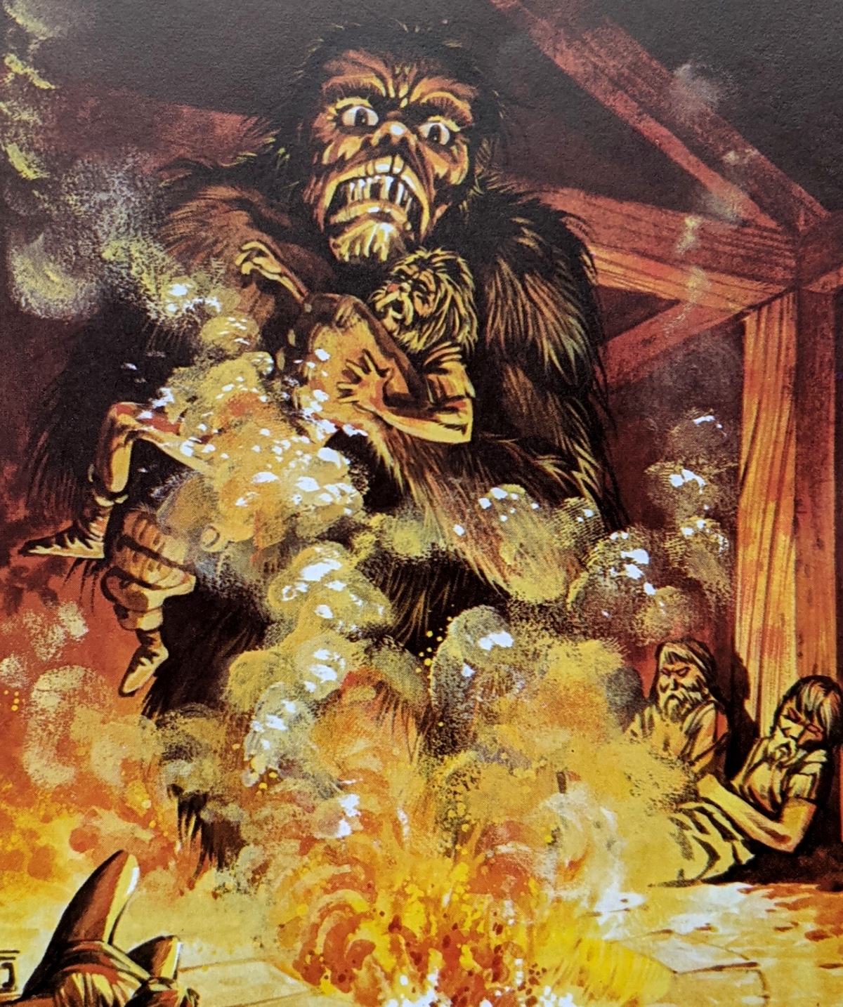 Grendel illustration from Usborne's World of the Unknown: Monsters