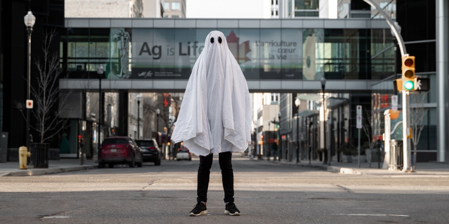 Ghost On Public Street