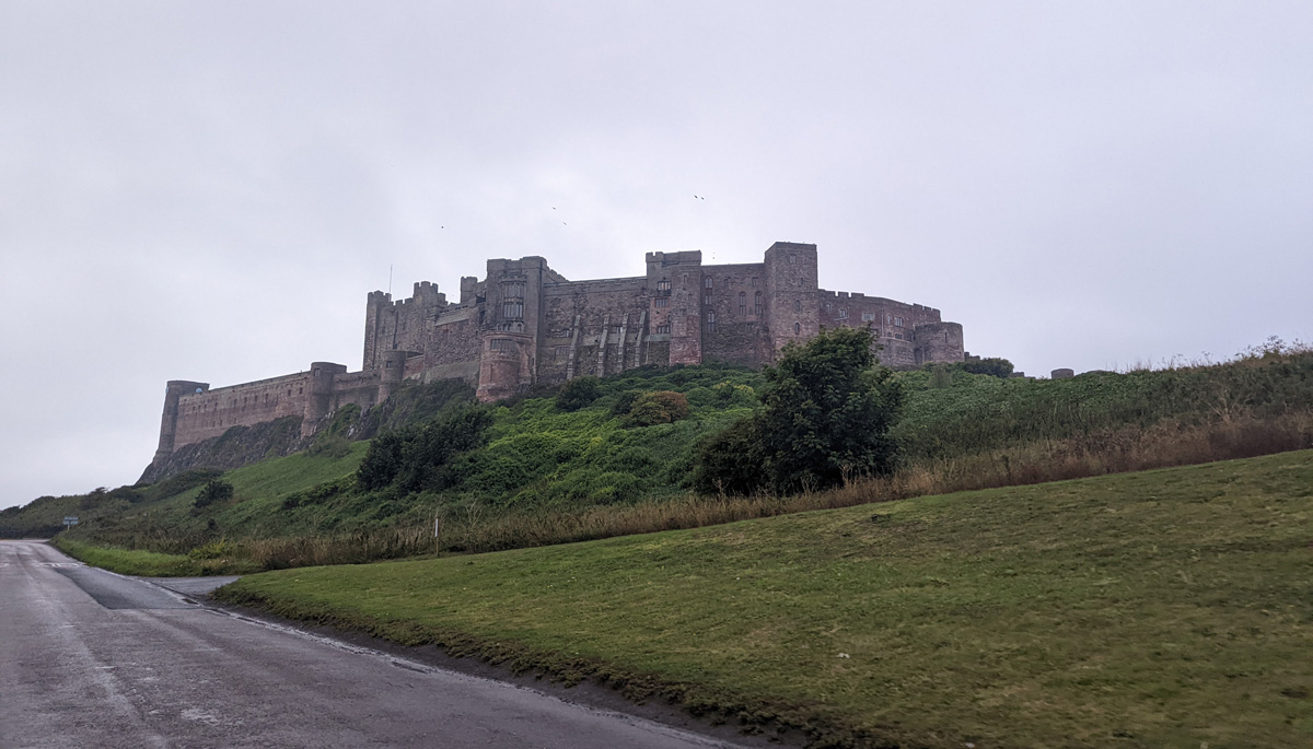 A misty day at Bamburgh Castle