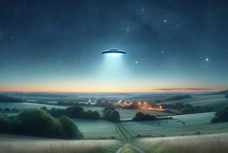 UFO Over Town